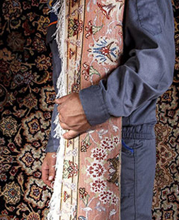 قالی لول در قالیشویی سید خندان 